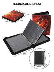 Inferno Dragon Relic™ 9-Pocket Trading Card Binder — Holds 900 Cards