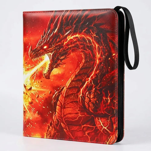 Inferno Dragon Relic™ 9-Pocket Trading Card Binder — Holds 900 Cards