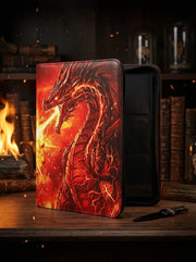 Inferno Dragon Relic red fire dragon trading card binder display
