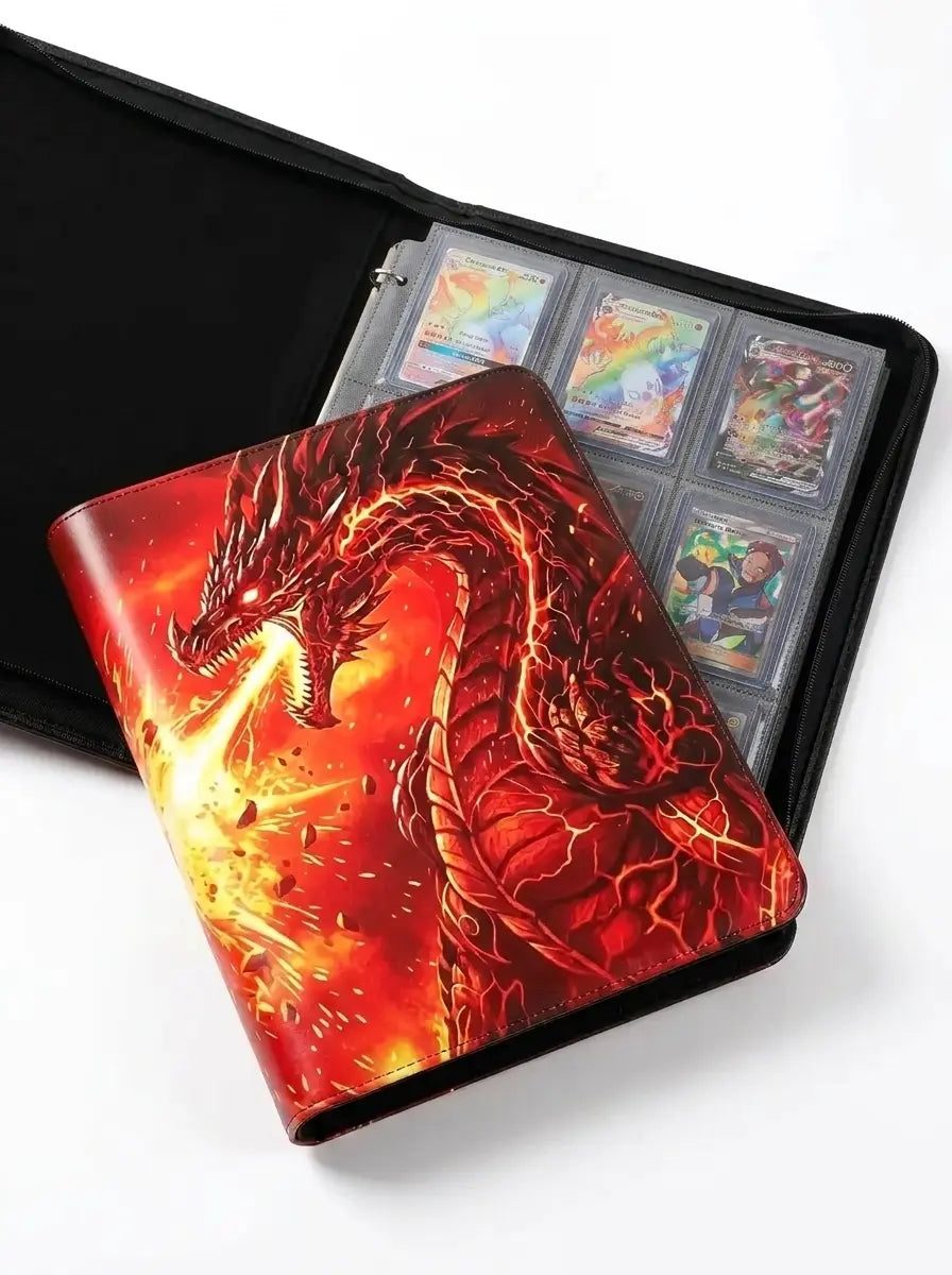 Inferno Dragon Relic™ 9-Pocket Trading Card Binder — Holds 900 Cards