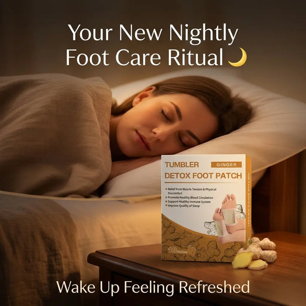 Tumbler™ Ginger Foot Patches — 10-Second Nightly Foot Care